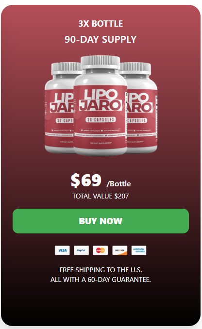 LipoJaro 3 Bottle Price